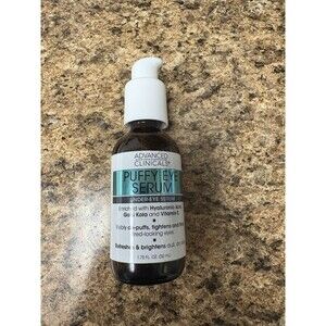 ADVANCED CLINICALS PUFFY EYE CORRECTION SERUM DERMATOLOGY ALLERGY TESTED 1.75 Oz